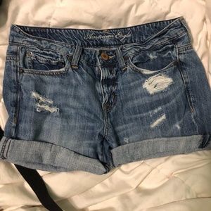 A. Eagle Denim Shorts